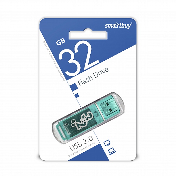 USB накопитель Smart Buy 32Gb Glossy (оранжевый)
