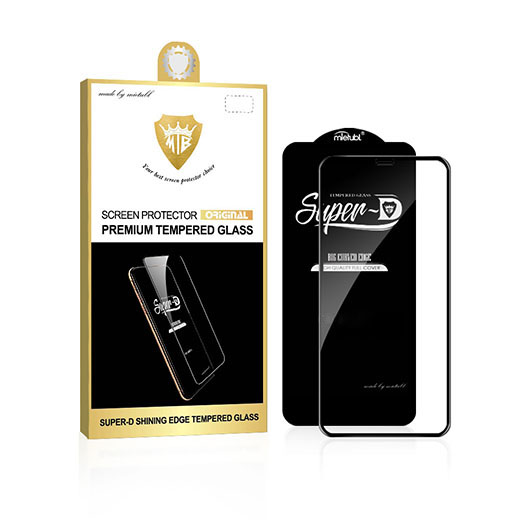 Защитное стекло "Mietubl" Premium Tempered Glass (iPhone 14 Pro.черный)