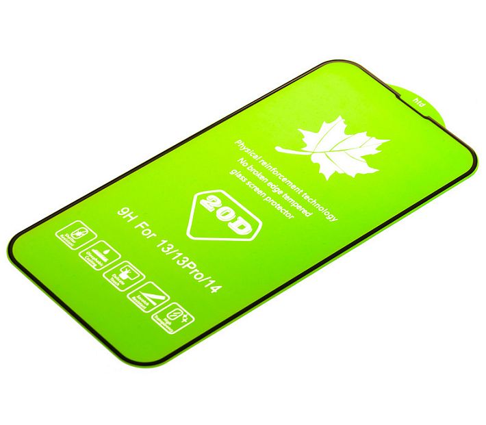 Защитное стекло "Акс" ELEMENT "20D" с окантовкой (Samsung Galaxy A14.черный)
