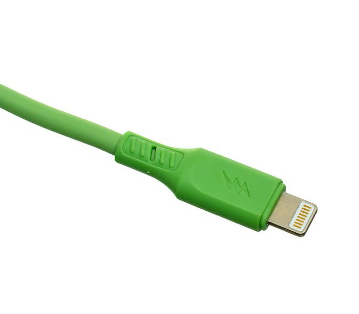 Кабель USB SKYDOLPHIN S21L lightning 2.4A 1m (салатовый)