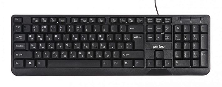 Клавиатура проводная Perfeo CLASSIC (PF-3093) (черный)