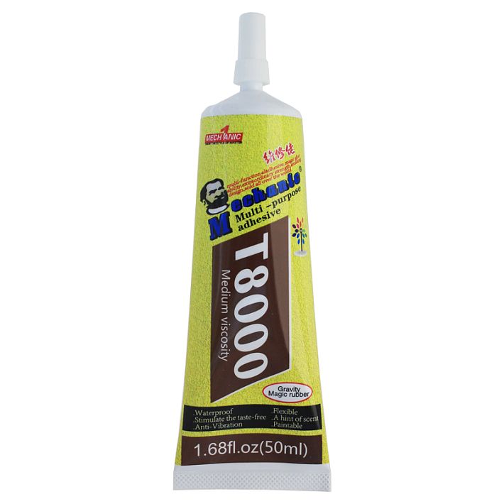 Клей-герметик прозрачный E8000 MECHANIC 50ml