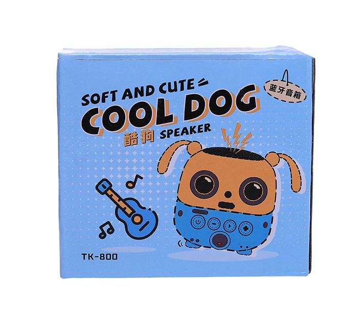 Bluetooth колонка "Cool Dog" TK-800 5W (желто-голубой)