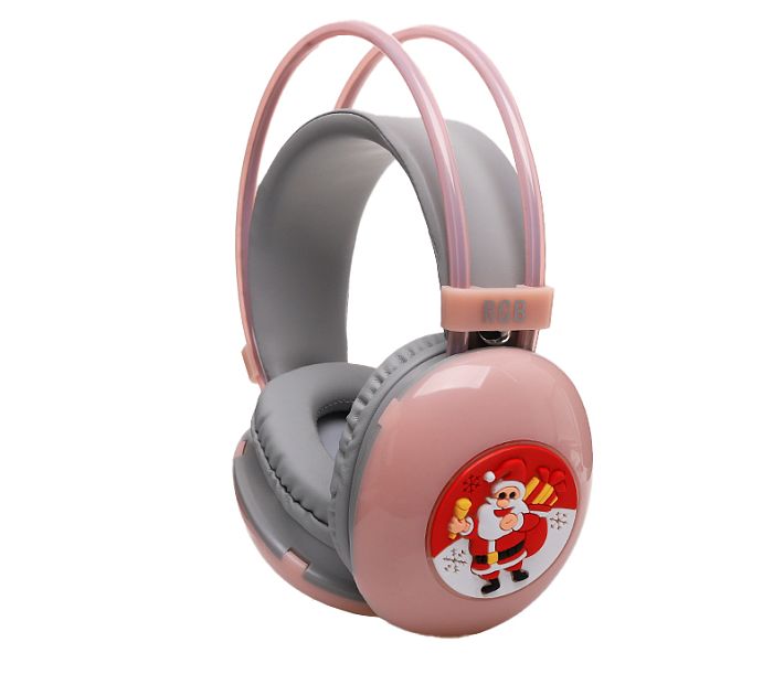 Bluetooth наушники "Merry Christmas" PG-706G (розовый)