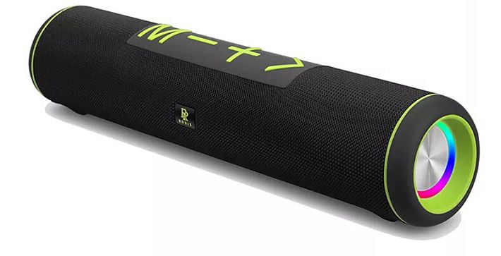 Bluetooth колонка "Romis" RM-S8200 TWS 1+1 (черно-зеленый)