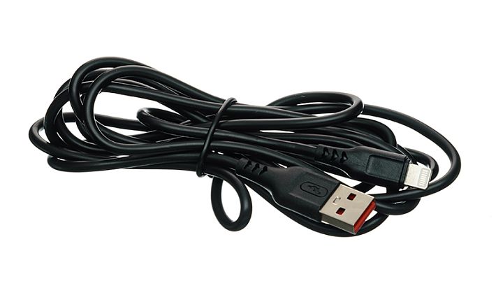 Кабель USB SKYDOLPHIN S61LB lightning 2.4A 2m (черный)
