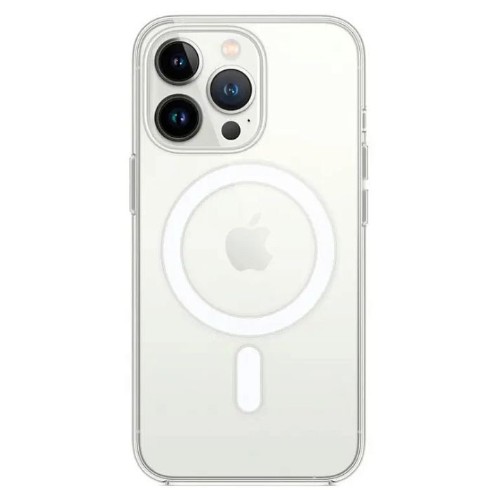 Чехол-накладка "MagSafe" для iPhone 14 (прозрачный)