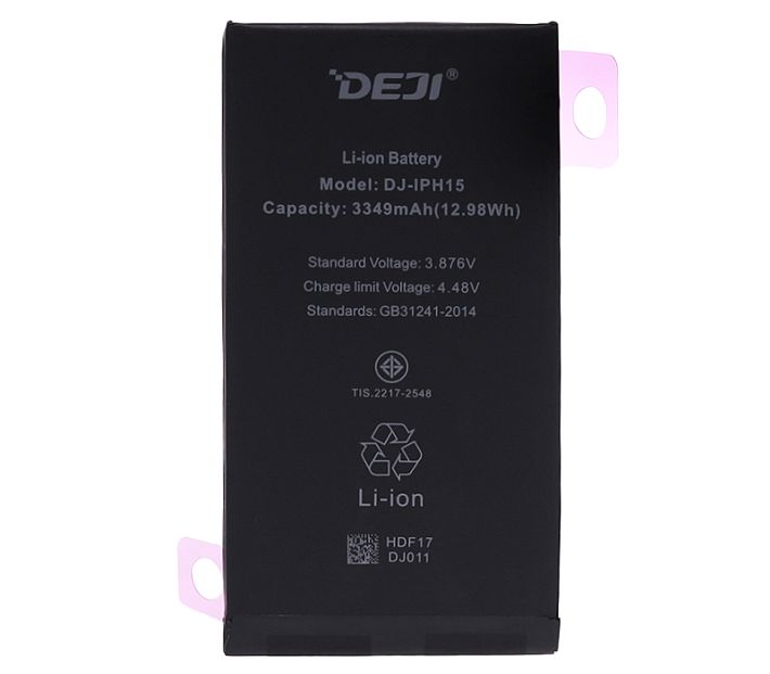 Аккумулятор DEJI iPhone 15 3349 mAh (усиленные)