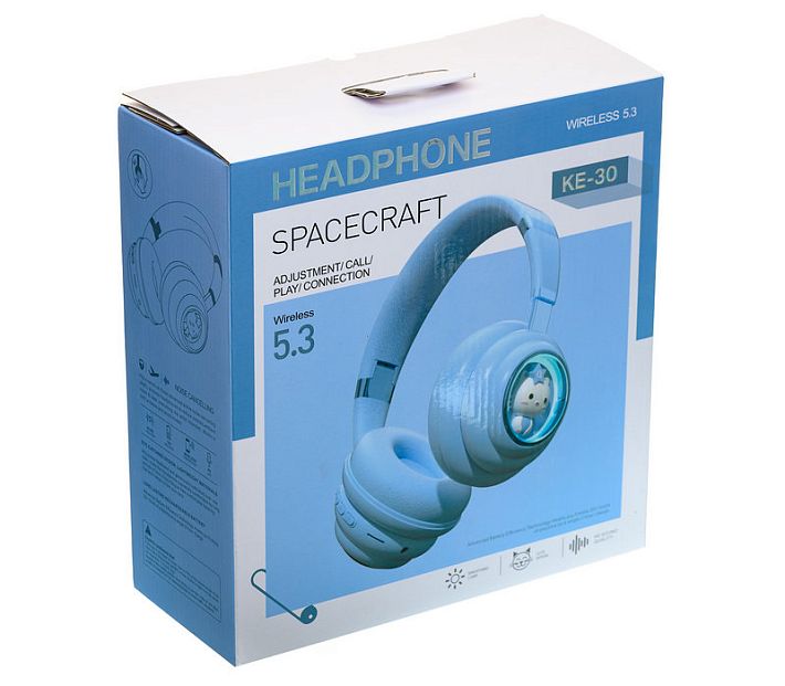 Bluetooth наушники KEEKA KE-30 (голубой)
