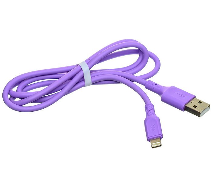 Кабель USB SKYDOLPHIN S21L lightning 2.4A 1m (сиреневый)