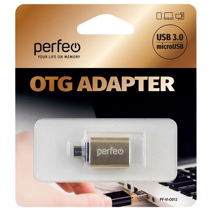 OTG переходник Perfeo USB 3.0 - microUSB (PF-VI-O012)