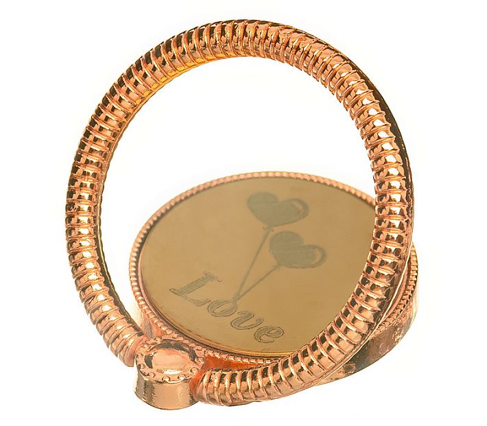 Кольцо-держатель для смартфона "Ring Love" (розовое золото)