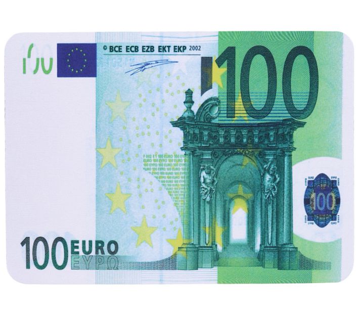 Коврик для мыши купюра "100 EURO" 28cm*20cm