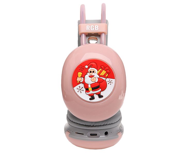 Bluetooth наушники "Merry Christmas" PG-706G (розовый)