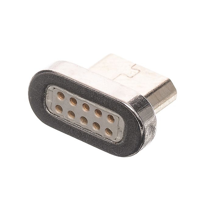 Адаптер магнитный (360 градусов плоский) microUSB