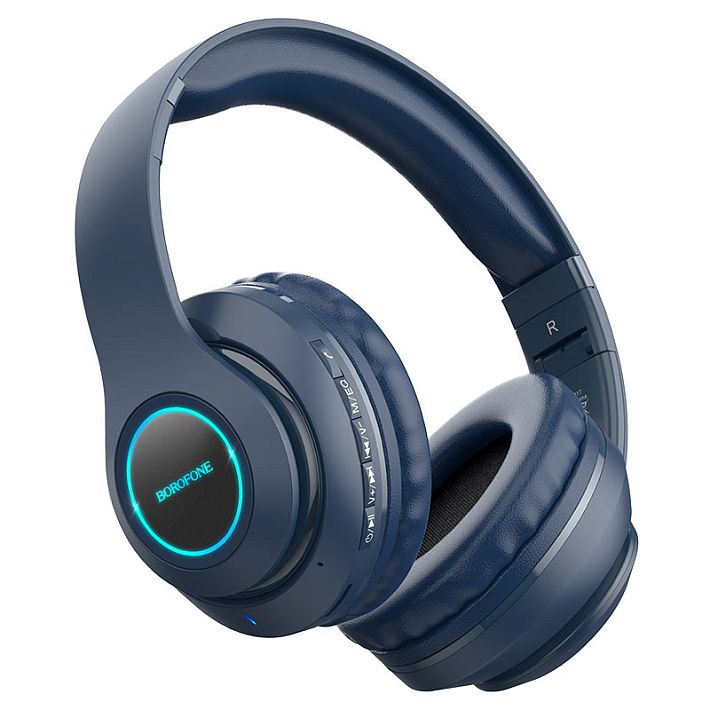 Bluetooth наушники BOROFONE BO17 (темно-синий)