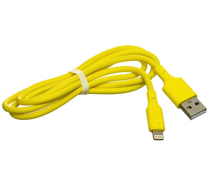 Кабель USB SKYDOLPHIN S21L lightning 2.4A 1m (салатовый)