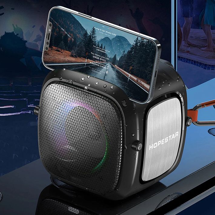 Bluetooth колонка HOPESTAR PartyONEmini TWS 1+1 5W (серый)