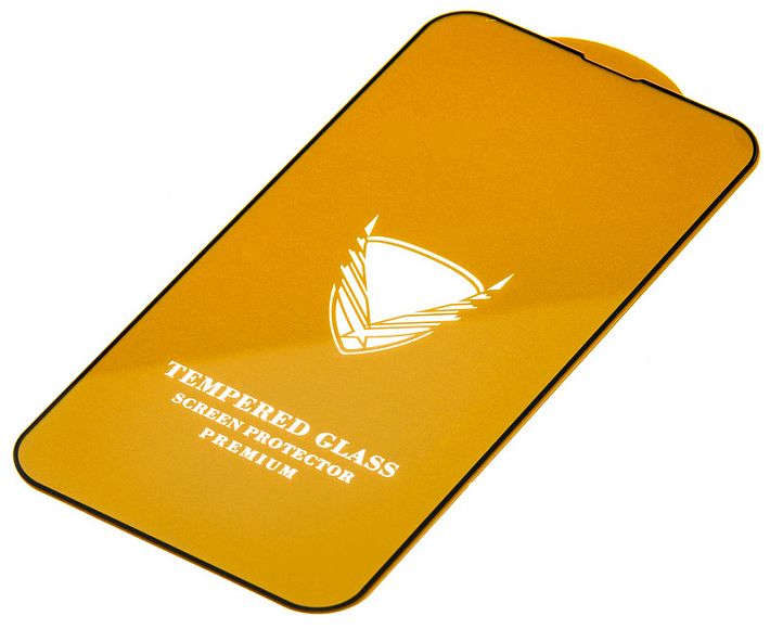 Защитное стекло "TEMPERED GLASS" с окантовкой (iPhone 13 Pro Max.черный)