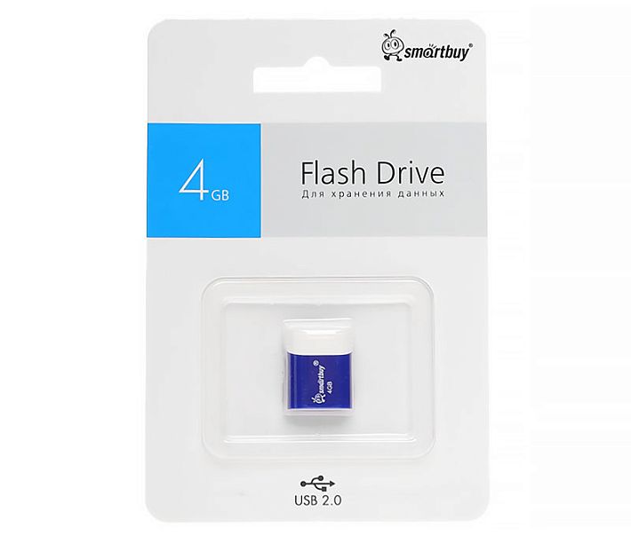 USB накопитель Smart Buy 4Gb Lara (синий)