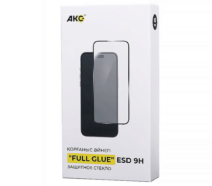 Защитное стекло "Акс" "Full Glue" ESD 9H (iPhone 14 Pro Max.черный)