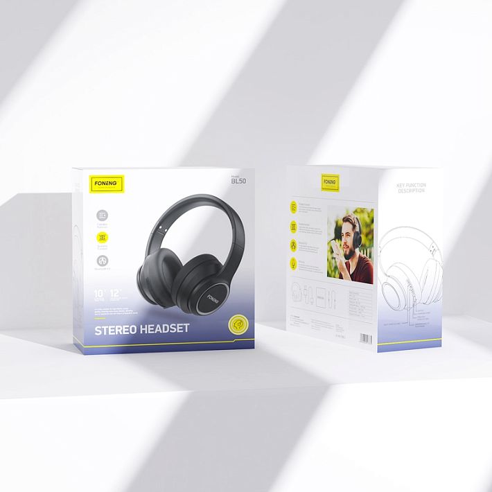 Bluetooth наушники FONENG BL50 (черный)
